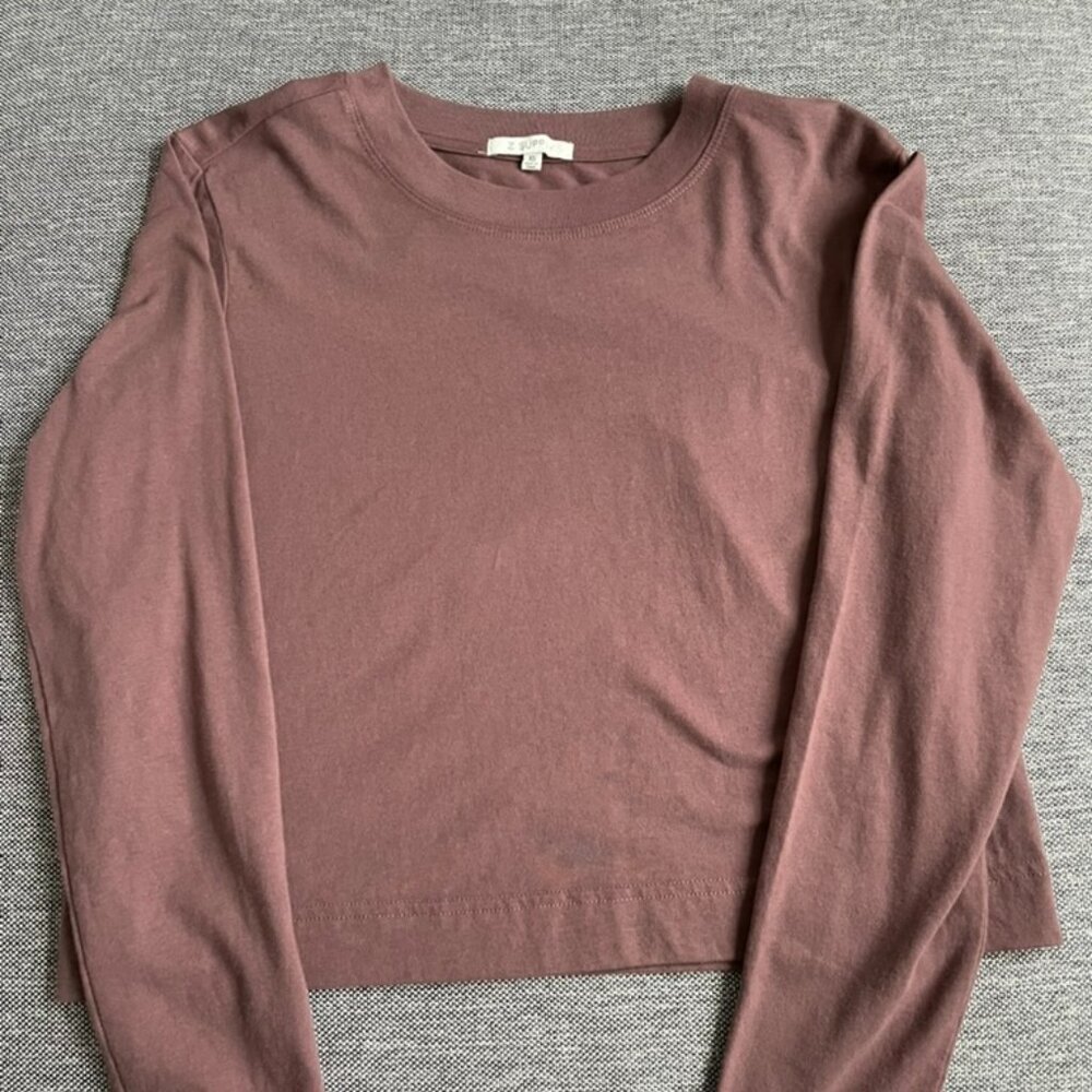 Z Supply Women's Crop Long sleeve shirt